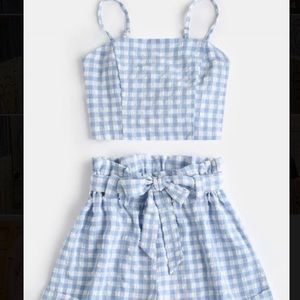 Zaful blue top and short set. Size small